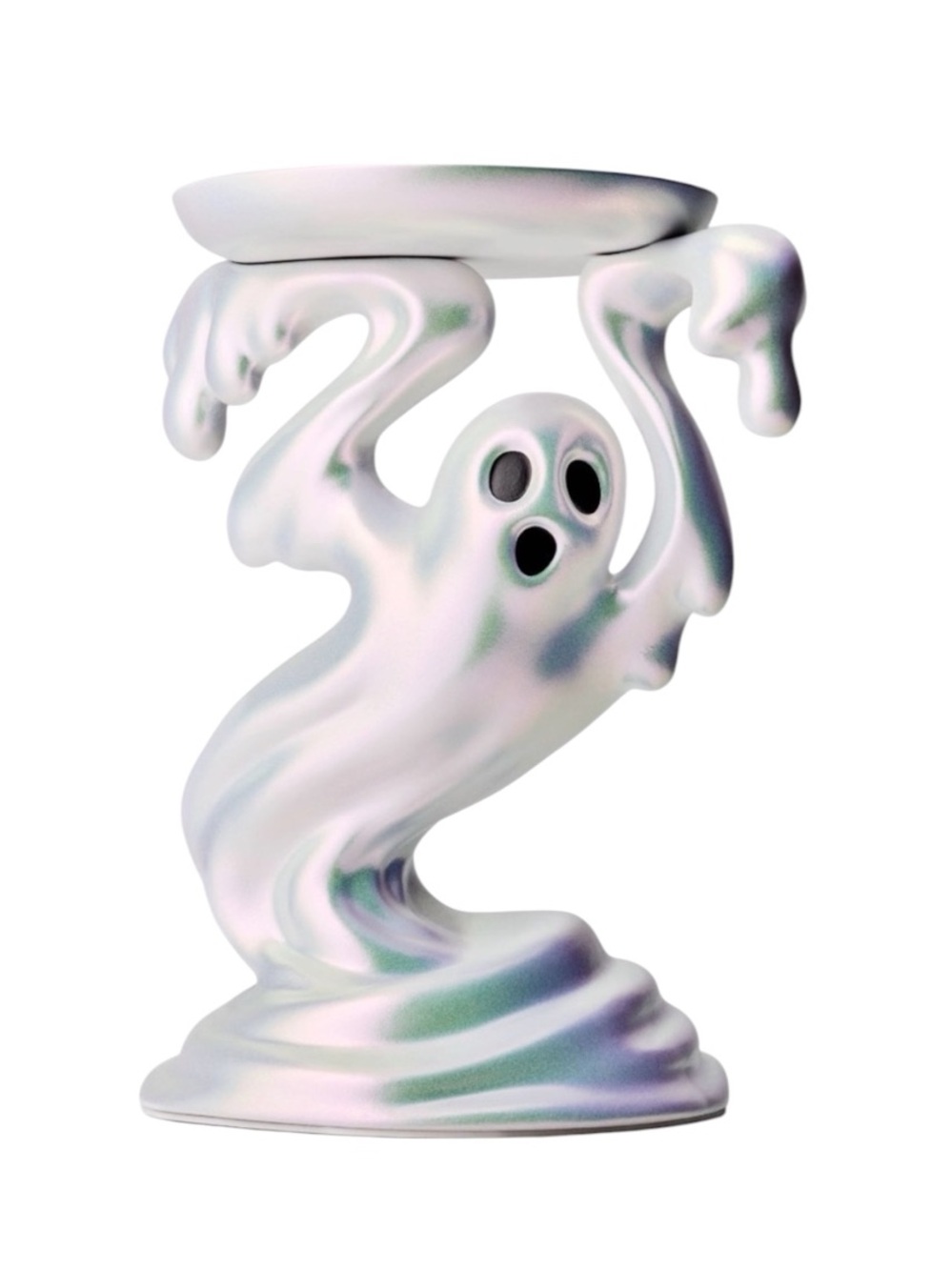 Bath & Body Works Iridescent GHOST Sculptural 3-Wick Candle Pedestal